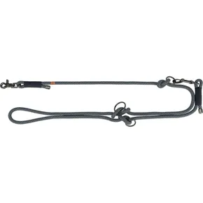 Soft Rope Verlängerungsleine, rund gewebt, schwarz/grau, L-XL: 2,00 m / 13 mm NEU